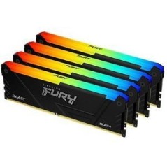 Kingston Fury Beast Ddr4 Sdram 128gb Kit 3600mhz Cl18 Ikke Ecc Dimm 288 Pin 0740617337389